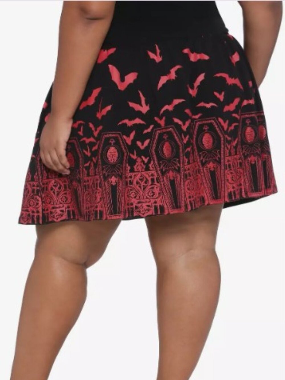 🧛‍♂️ Universal Monsters Dracula Bat Lace-Up Skirt (Plus Size) - Picture 2 of 8